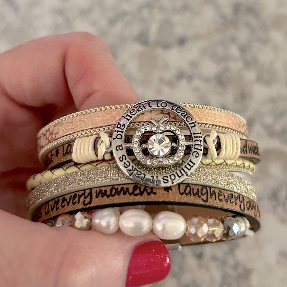 Teacher Appreciation Wrap Magnetic Bracelet